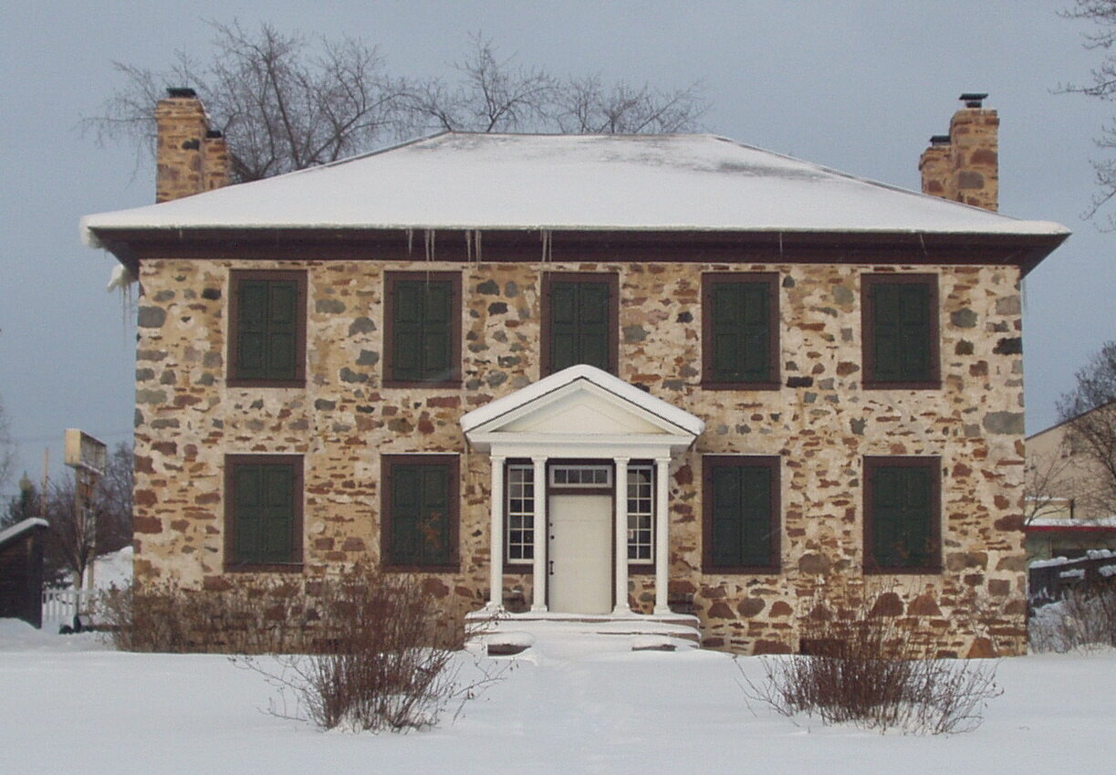 Traditional stone house built with natural masonry